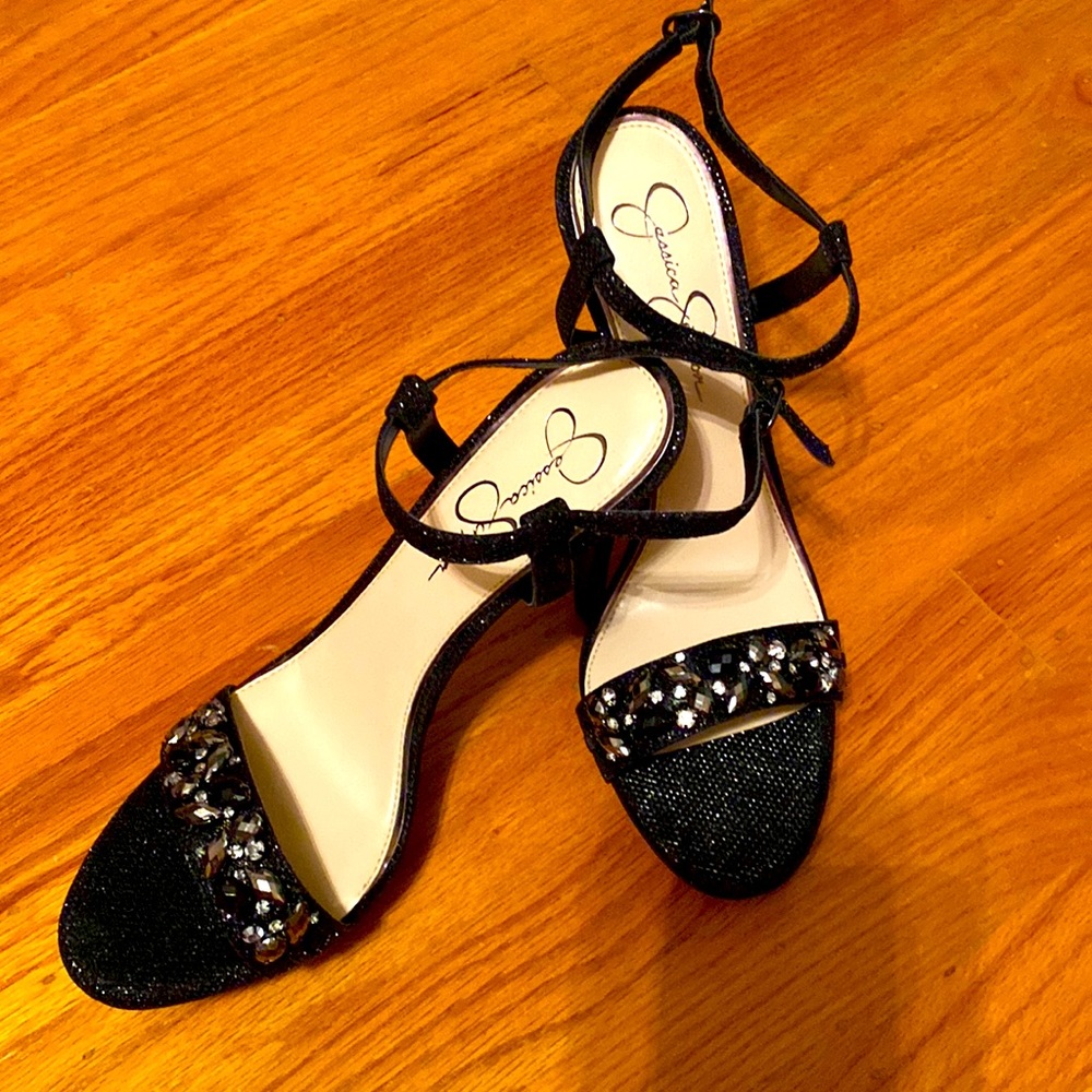 Jessica Simpson New  Black shimmer sandal